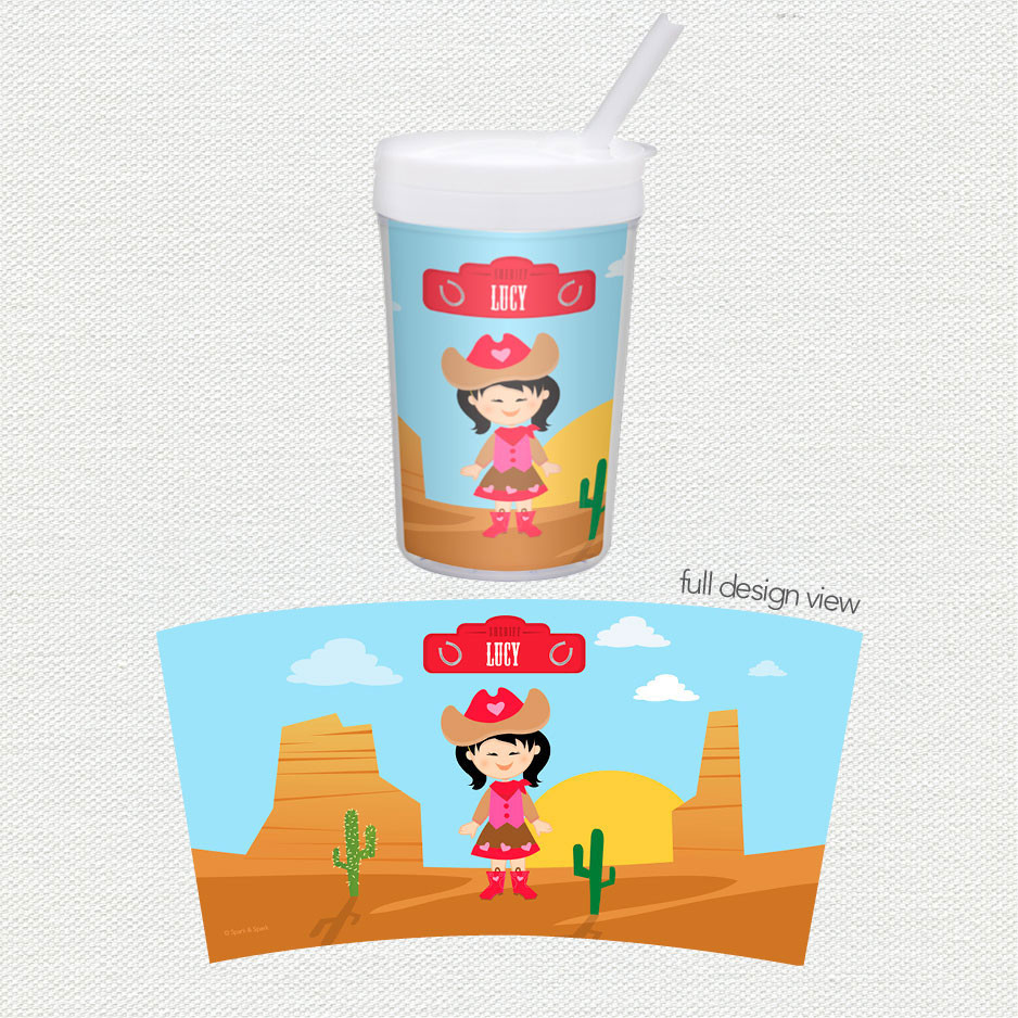 Cowgirl Toddler Cup
