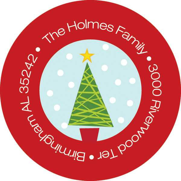 Let It Snow Christmas Address Labels
