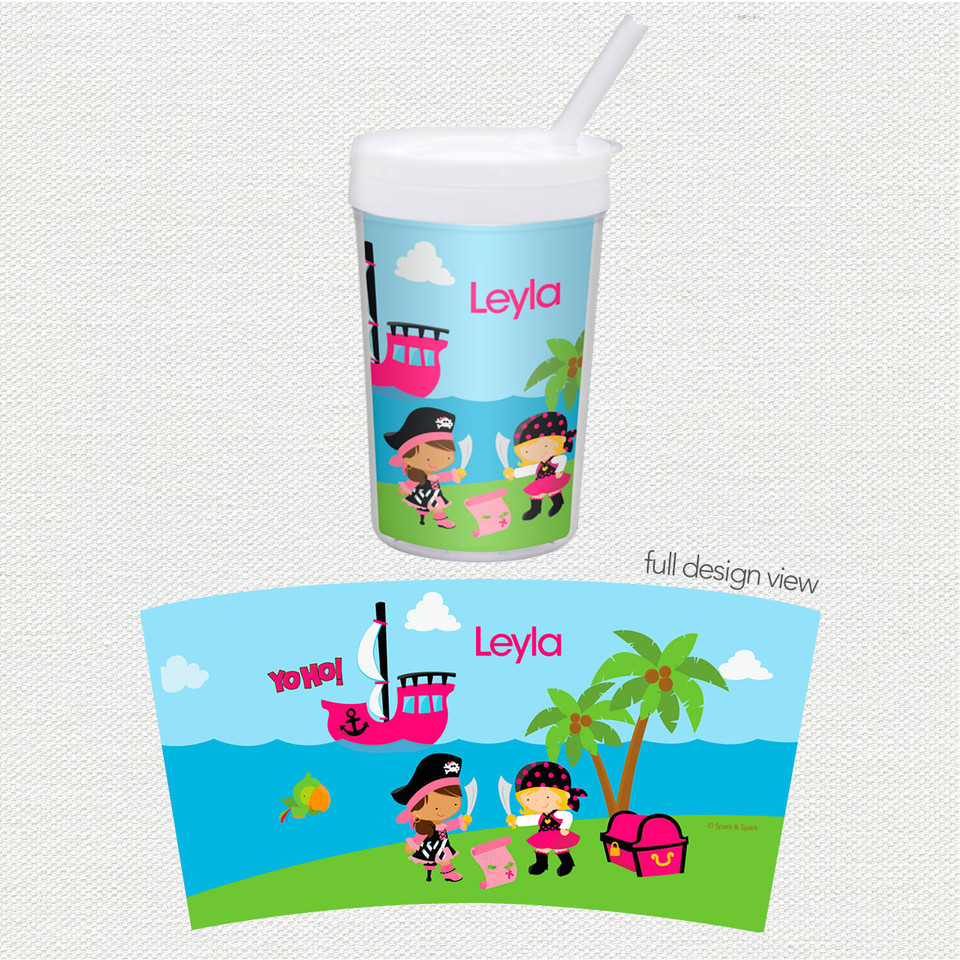 Yo Ho Pirate Girl Toddler Cup