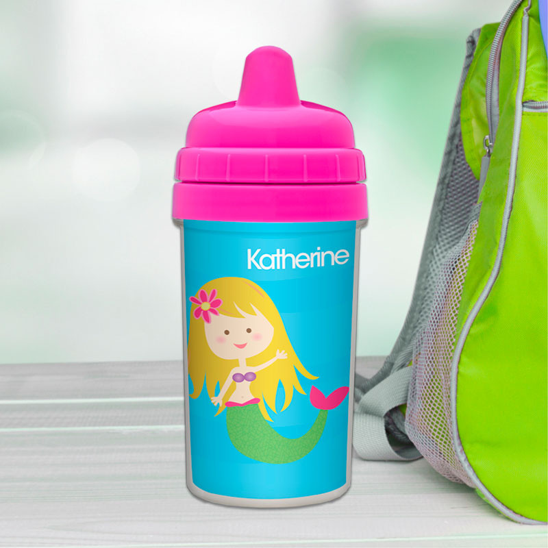 Cute Mermaid Custom Kids Sippy Cup