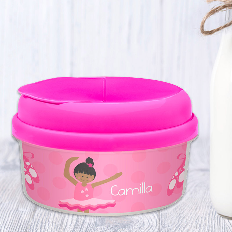 Love For Ballet African American Customized Snack Bowl