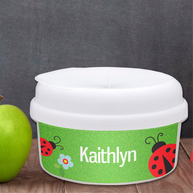 Curious Lady Bug Custom Snack Bowl
