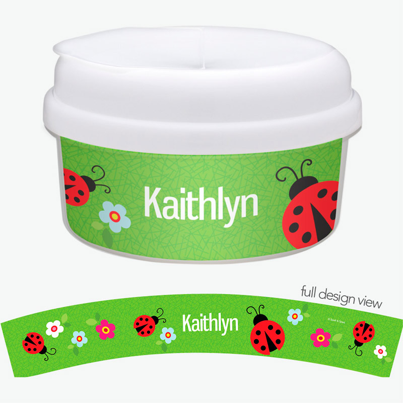 Curious Lady Bug Custom Snack Bowl