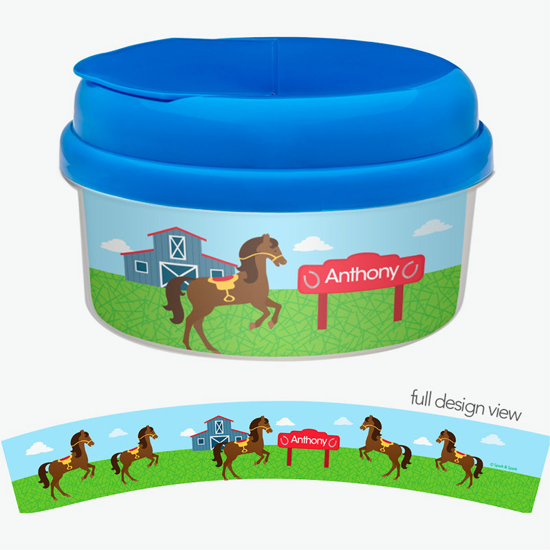 Cute Race Horse Snack Bowl