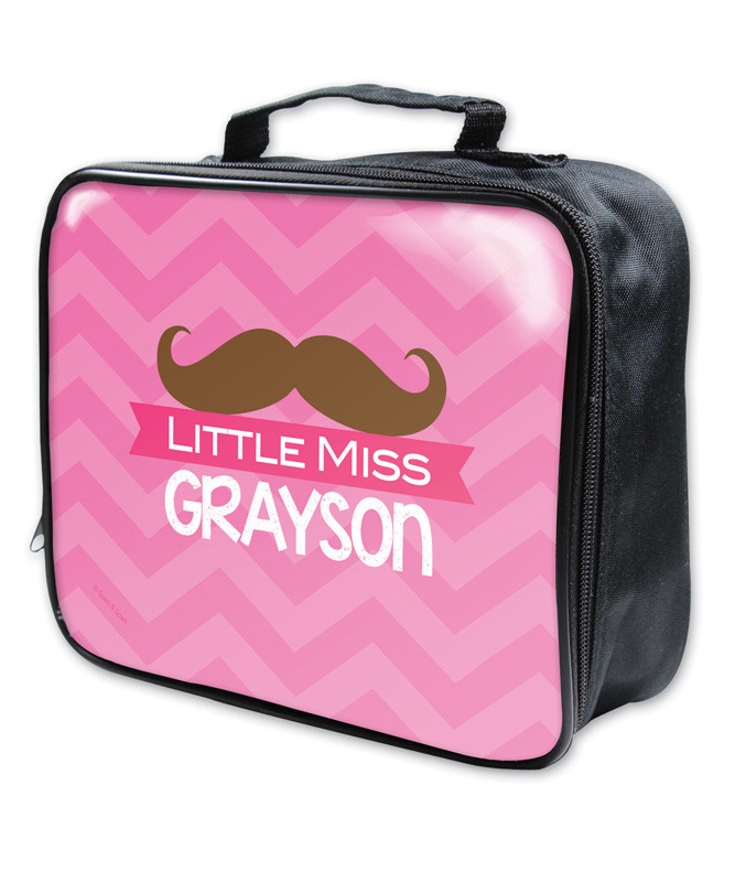 Little Miss Mustach Soft Lunch Bag