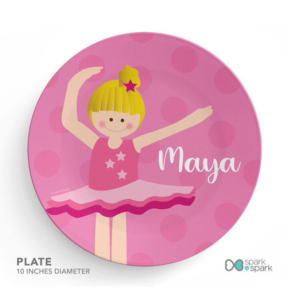 Love For Ballet Kids Plates