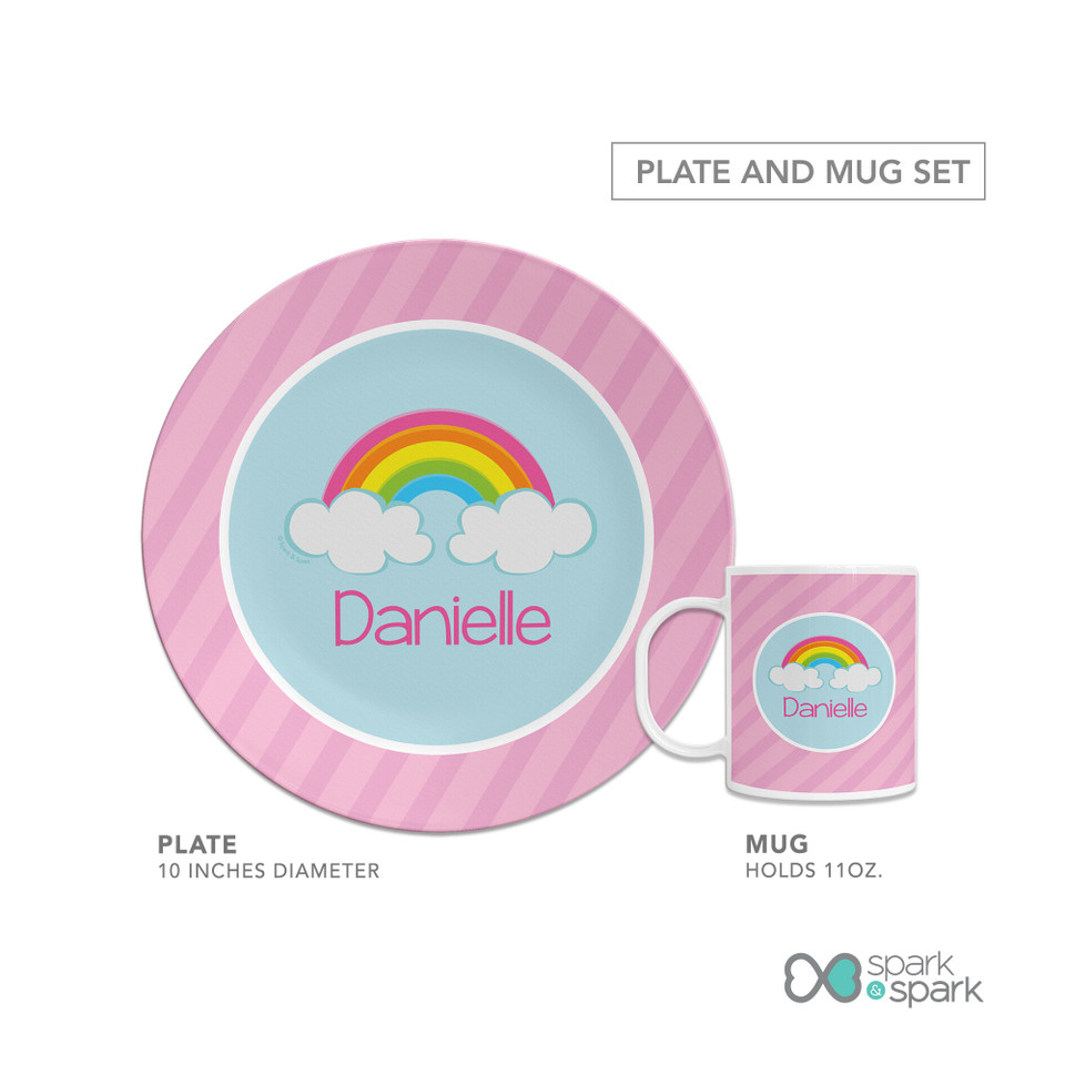 A Rainbow In The Sky Kids Plates