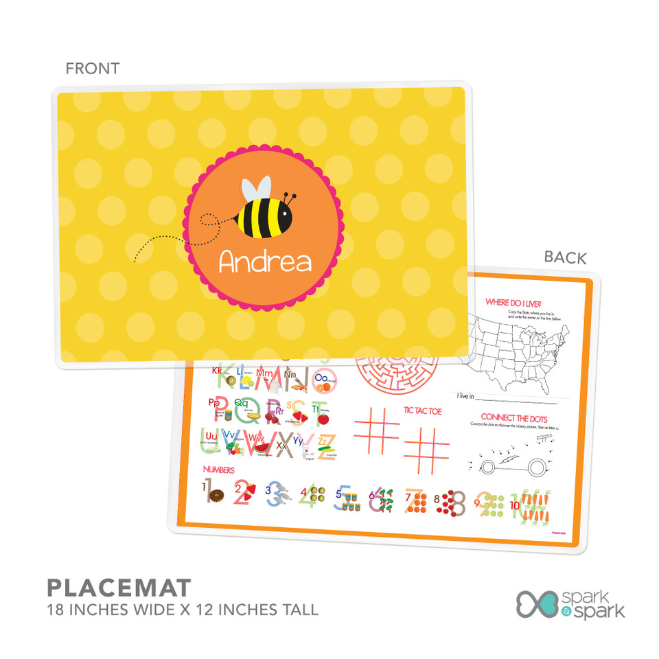 Fly Little Bee Kids Plates