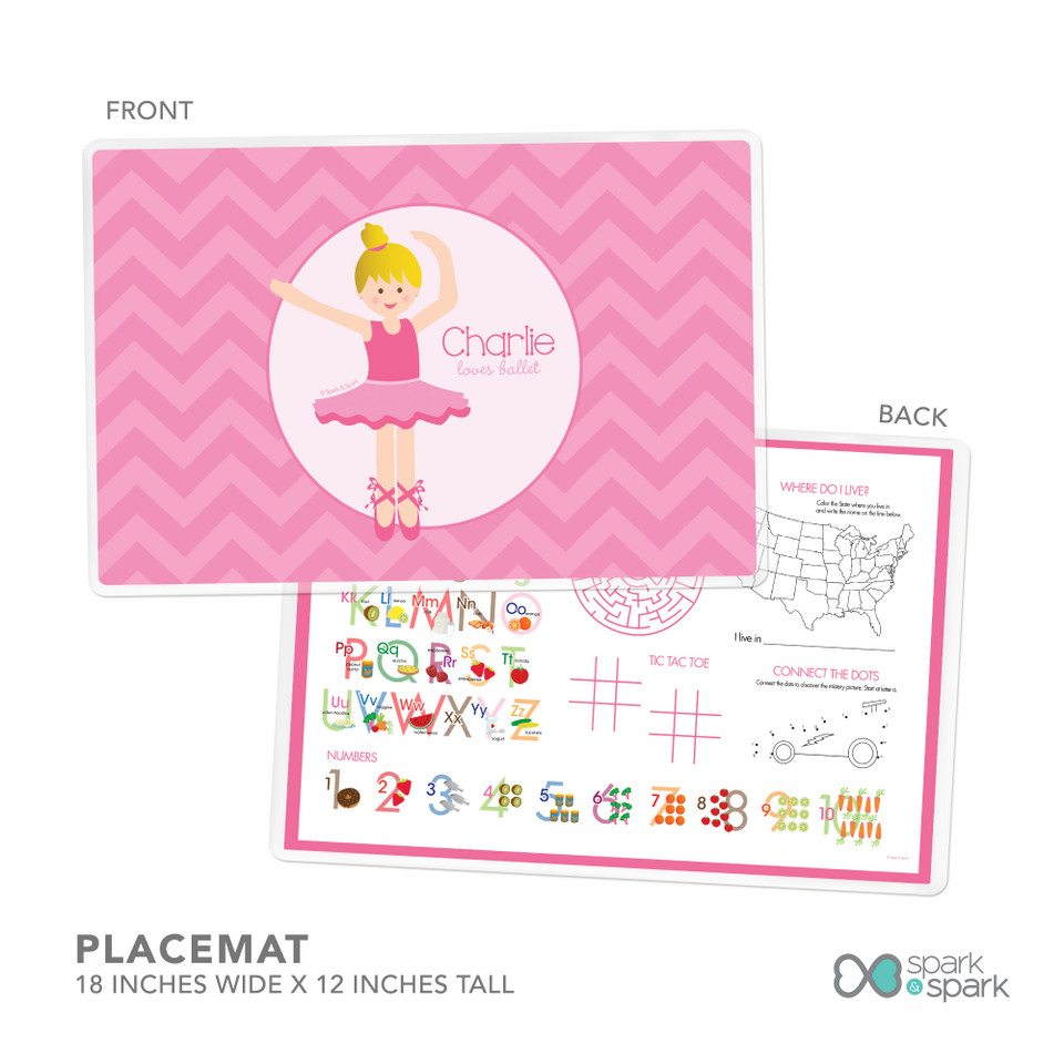 Sweet Ballerina Kids Plates