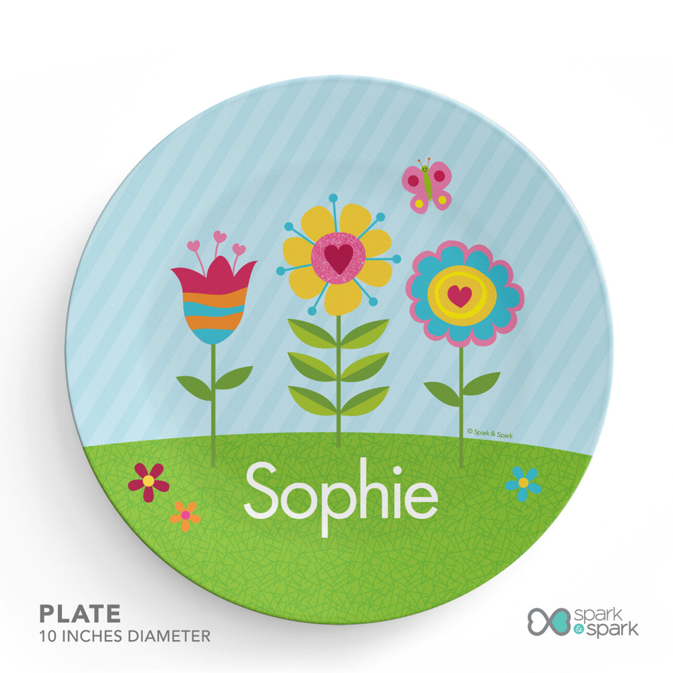 Spring Blooms Kids Plates