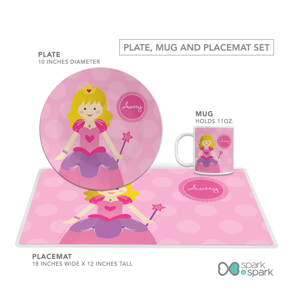 Cute Princess Kids Plates