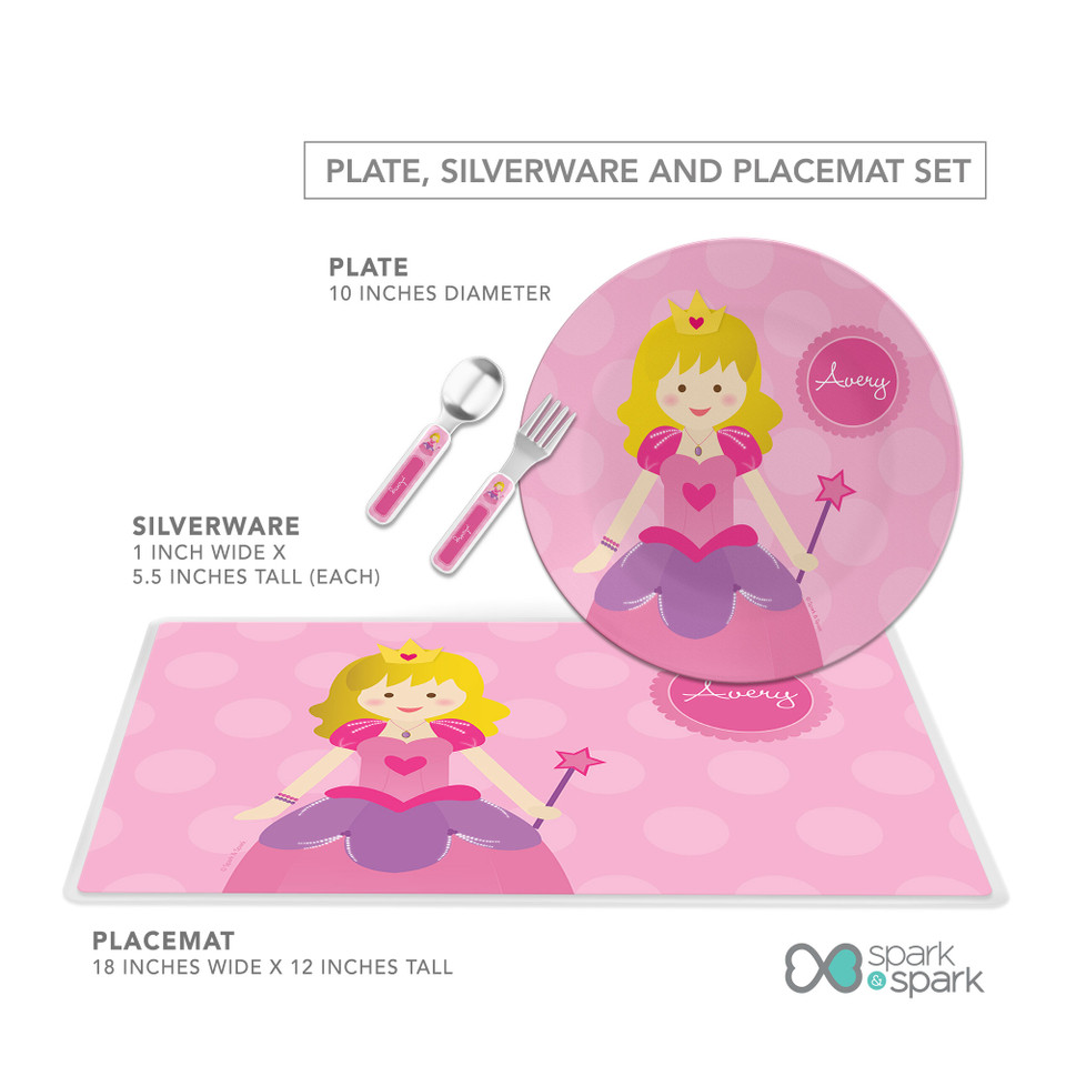 Cute Princess Kids Plates
