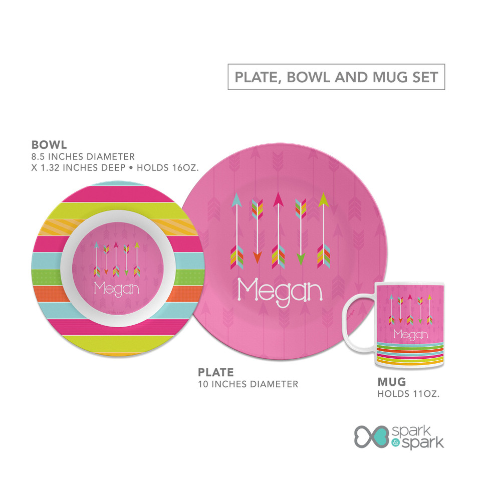 Colorful Arrows Kids Plates