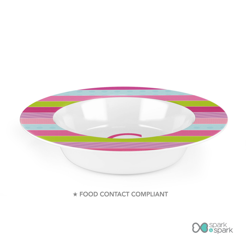Pastel Stripes Kids Plates