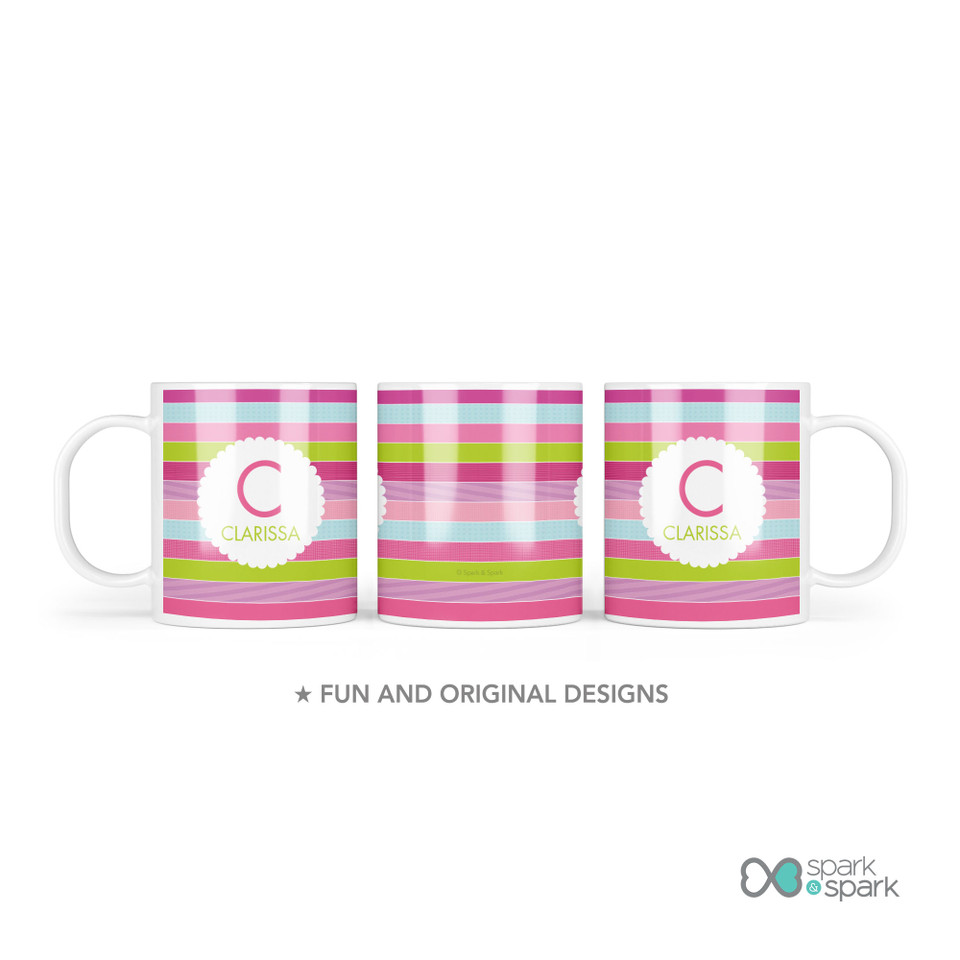 Pastel Stripes Kids Plates
