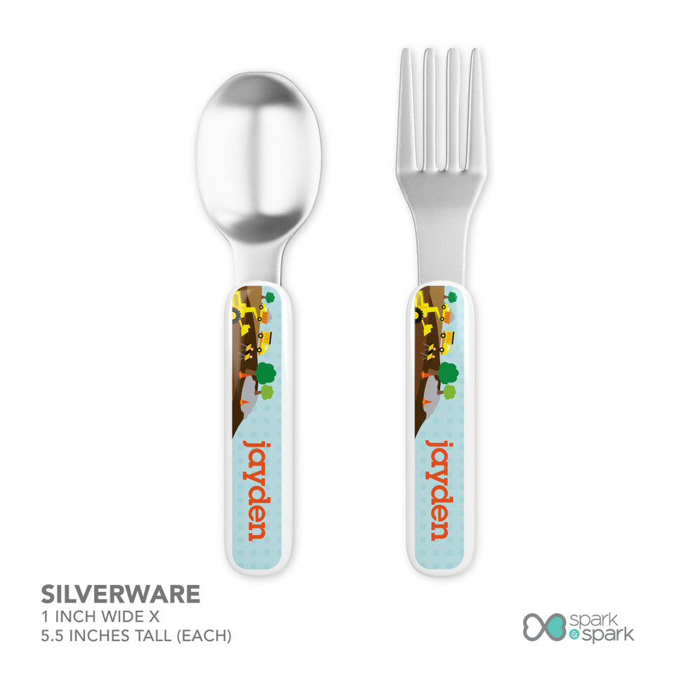 Construction Site Kids Plates