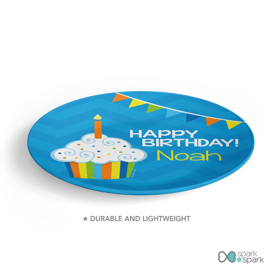 Happy Bday To You Boy Kids Plate