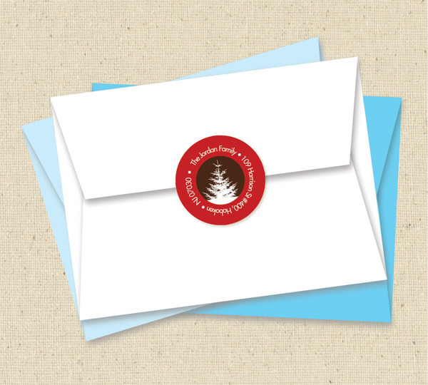 Xmas Hapinness Christmas Address Labels