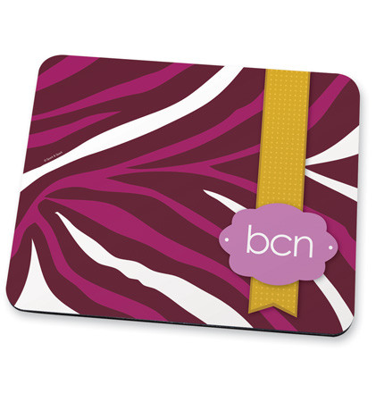 Purple Zebralicious Mouse Pad