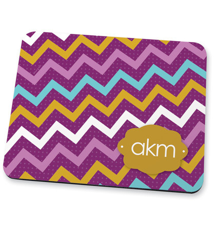 Simply purple chevrons Mouse Pad
