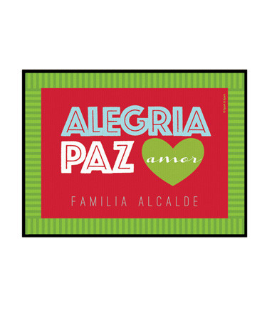 Alegria, Paz y Amor Doormat