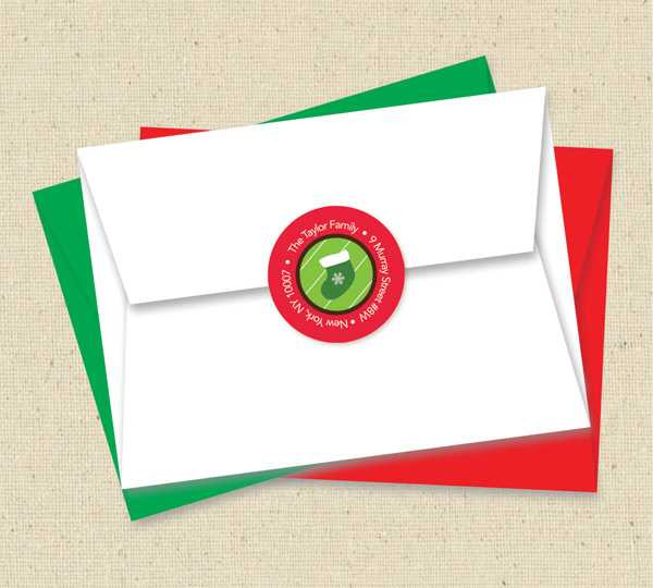 Merry Stockings Christmas Address Labels