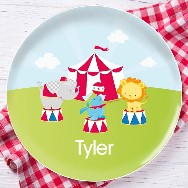 Fun Circus Personalized Kids Plates