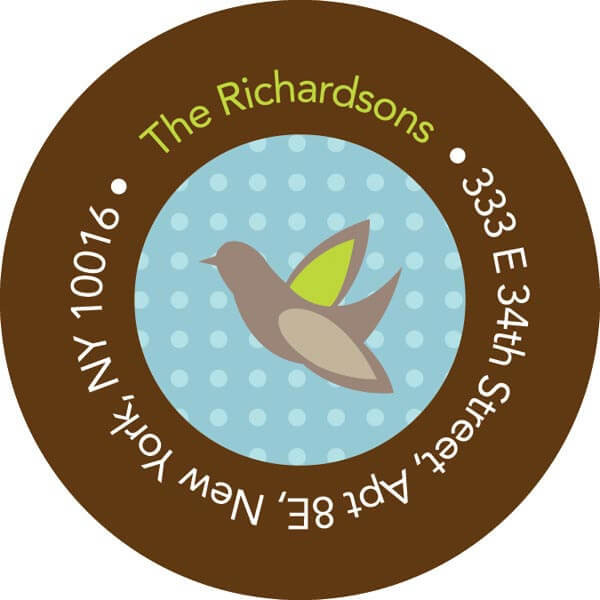 Winter Greetings Christmas Address Labels