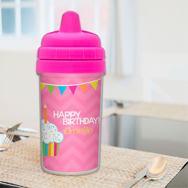 Bday Girl Customized Toddler Sippy Cups
