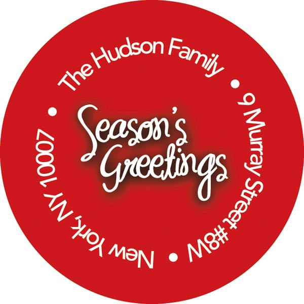 Simple Gift Christmas Address Labels