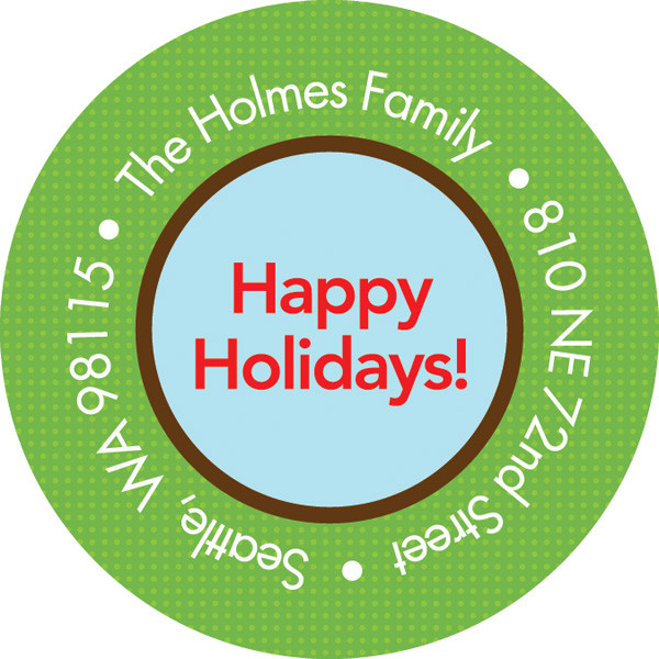 Rudolph In The Snow Christmas Address Labels