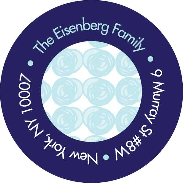 Hanukkah Circles Address Label