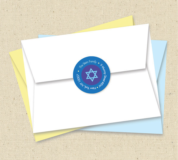 Collage Of Stars Address Label