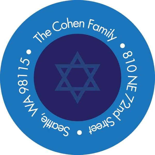 Adorned With A Ribbon Address Label