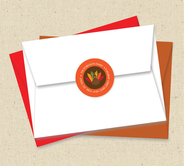 Ready For Turkey Address Stickers Personalized