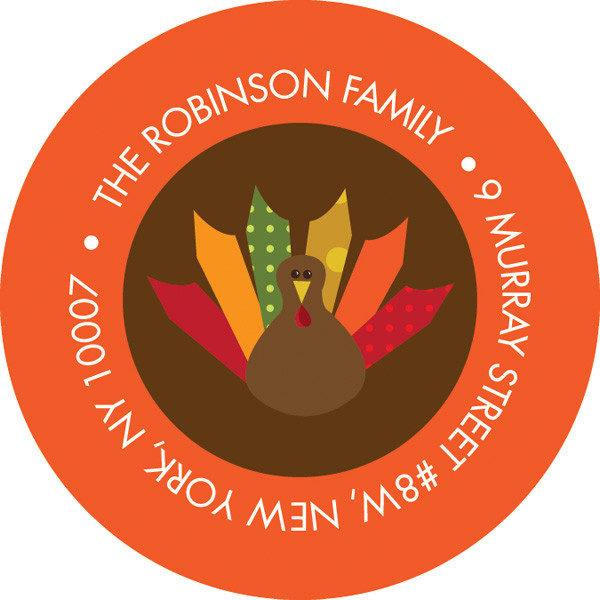 Ready For Turkey Address Stickers Personalized