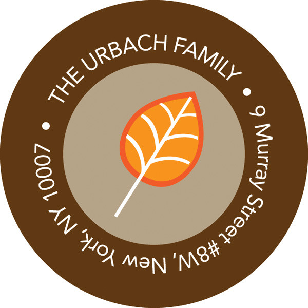 Fall Leaves Holiday Return Address Labels