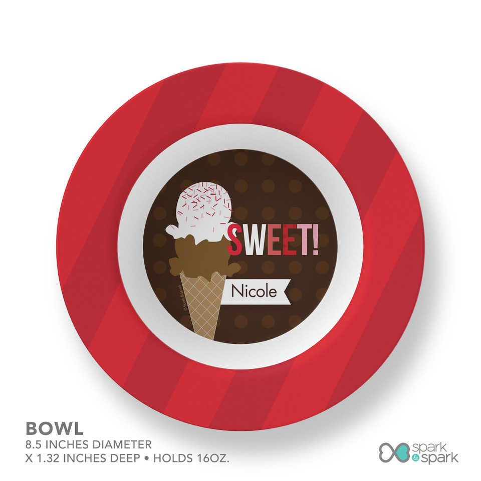 Sweet & Yummy Red Kids Bowl