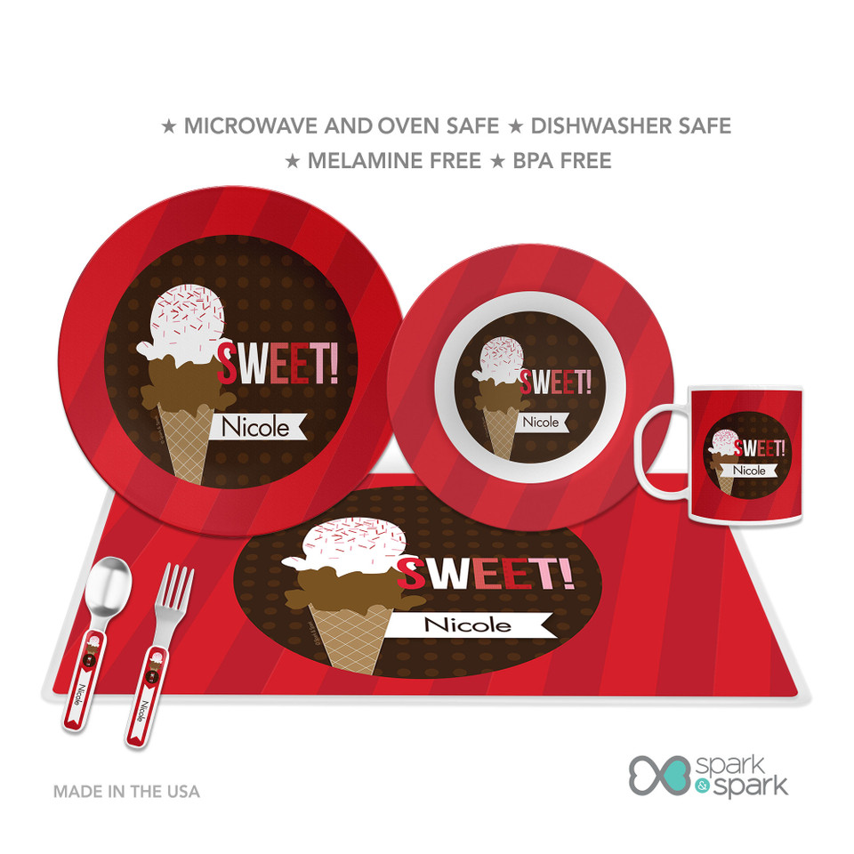 Sweet & Yummy Red Kids Bowl