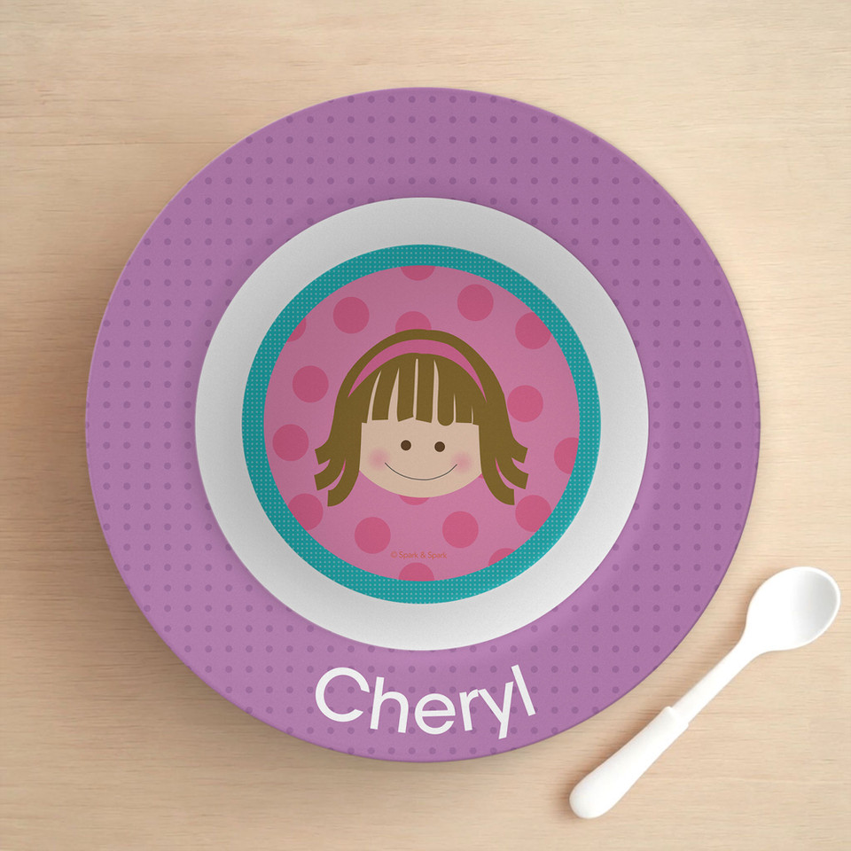 Just Like Me Girl Pink Kids Bowl