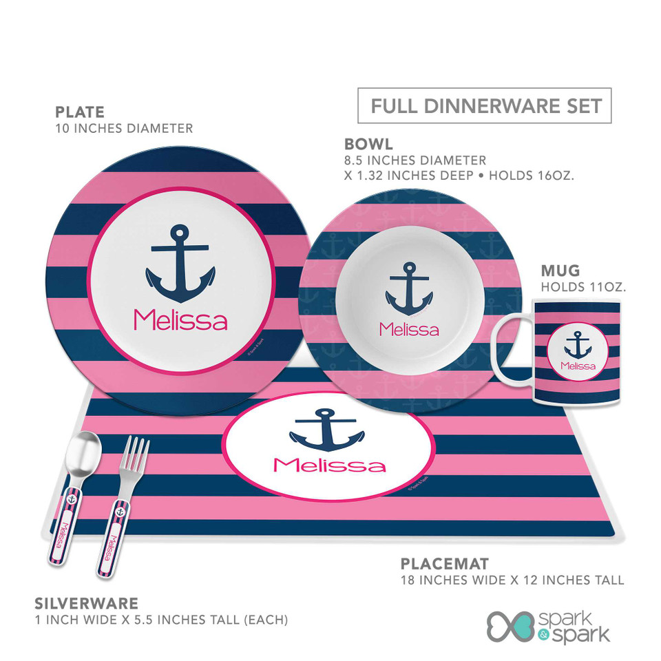 Let's Sail Pink Kids Bowl