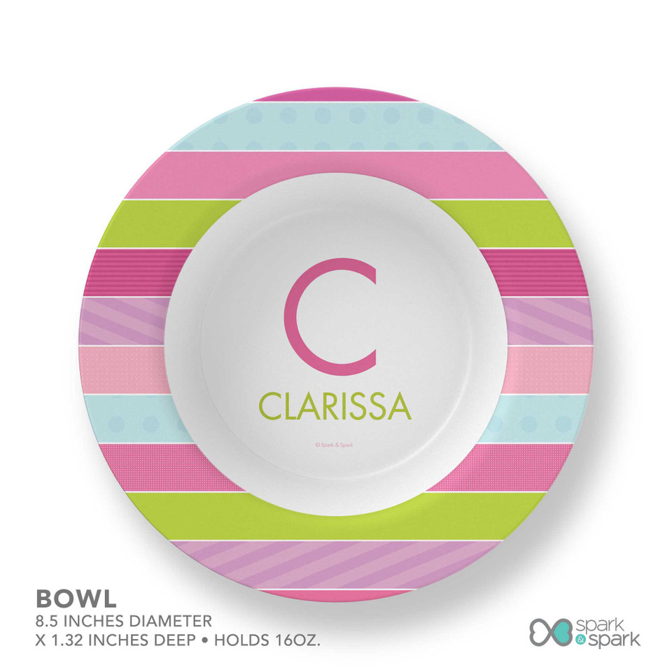 Pastel Stripes Kids Bowl