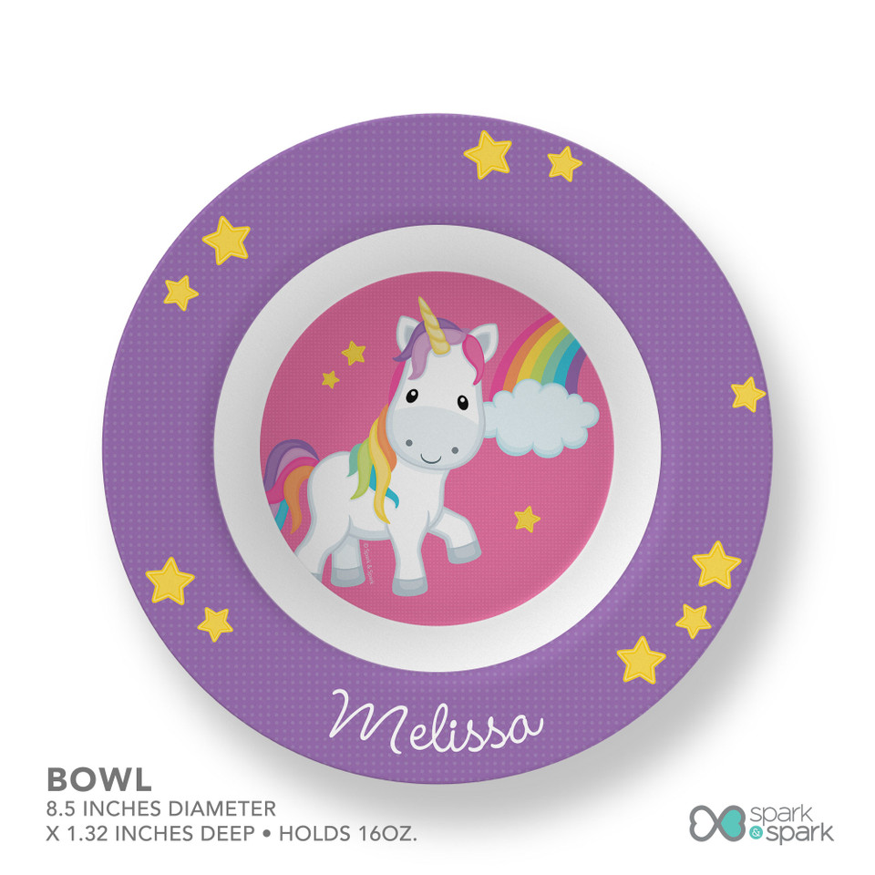 Rainbow Unicorn Kids Bowl