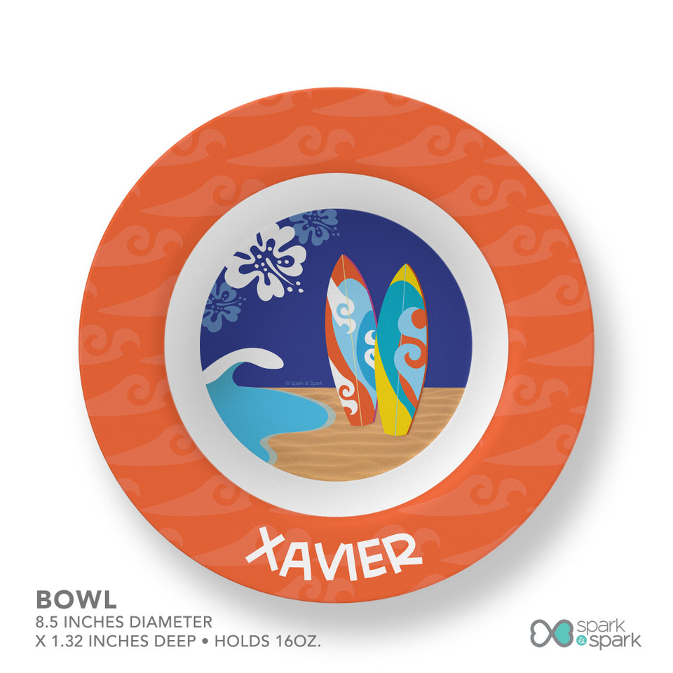 Surf the Waves Blue Kids Bowl