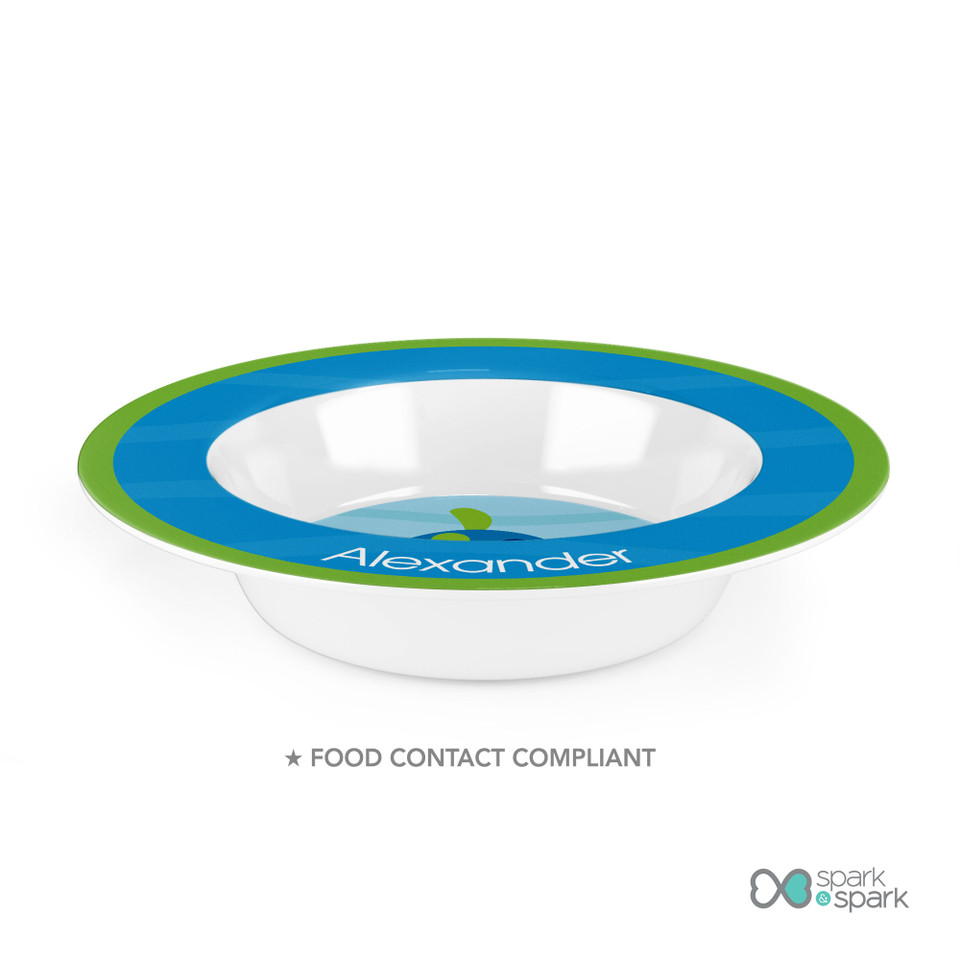 Swimming Blue Turtle Kids Bowl