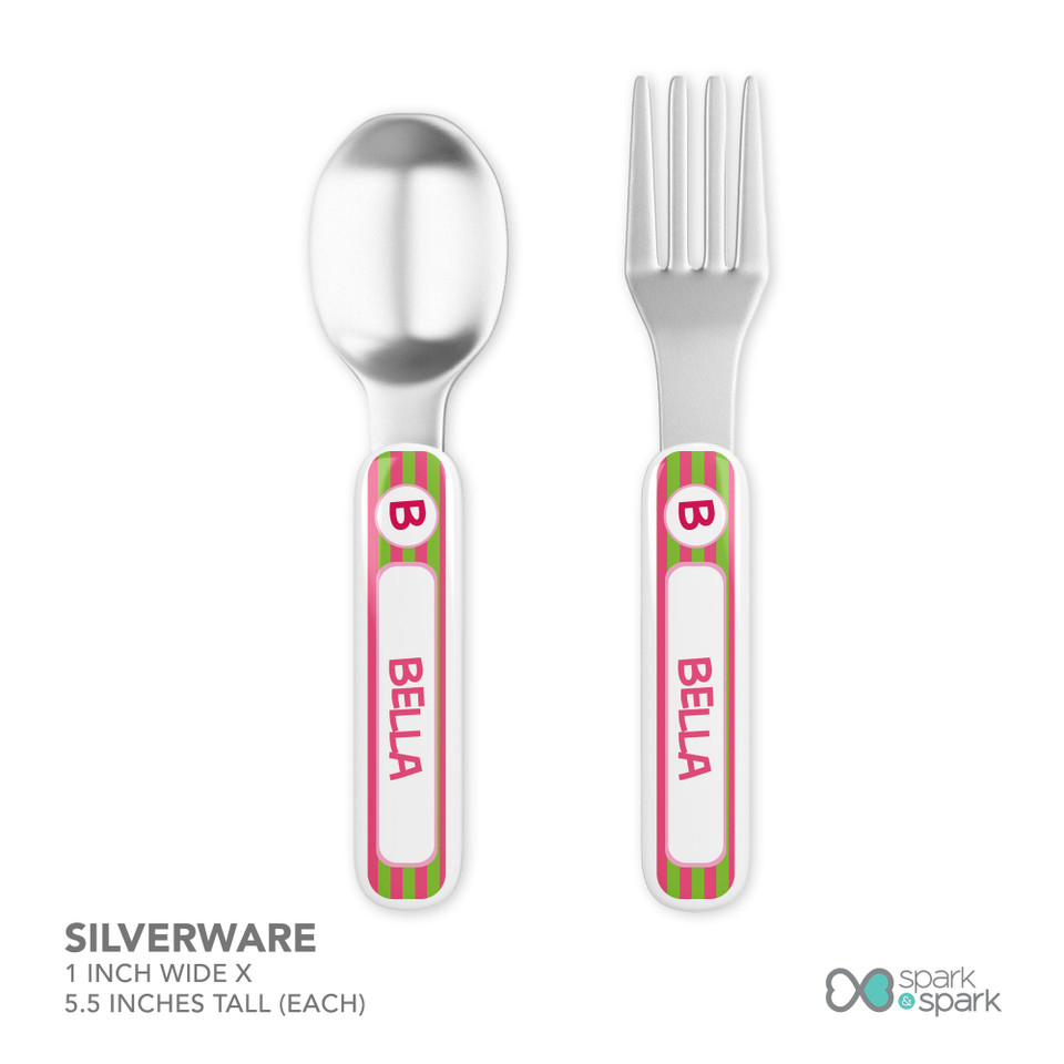 Fun Initials Pink Kids Plate