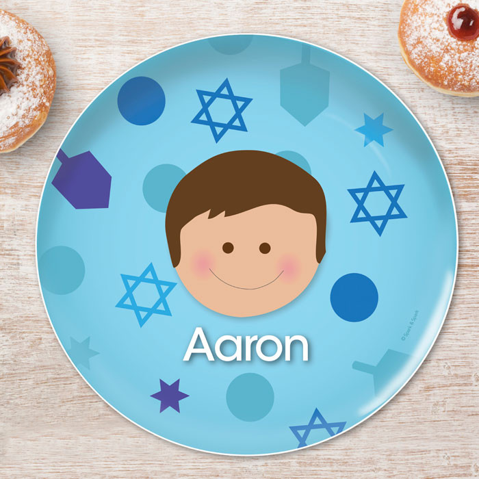 Hanukkah Joy Boy Kids Plate