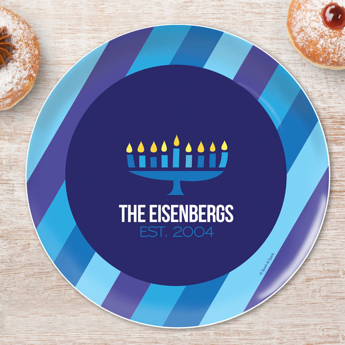 Bright Hanukkah Holiday Plate