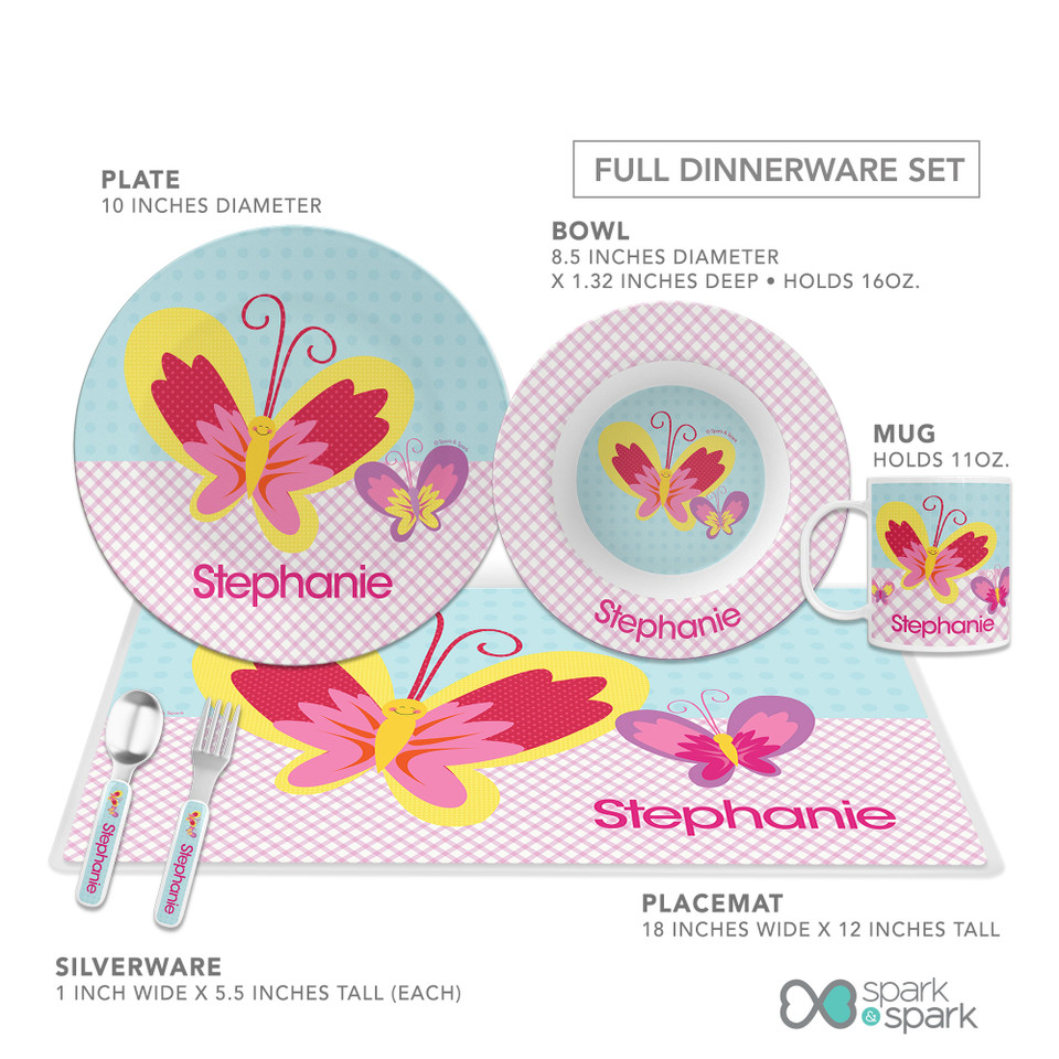 Smiley Butterfly Kids Placemat