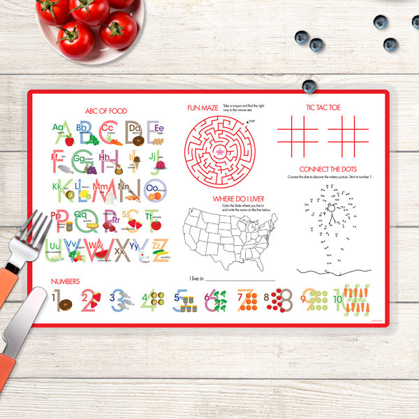 Curious Lady Bug Kids Placemat